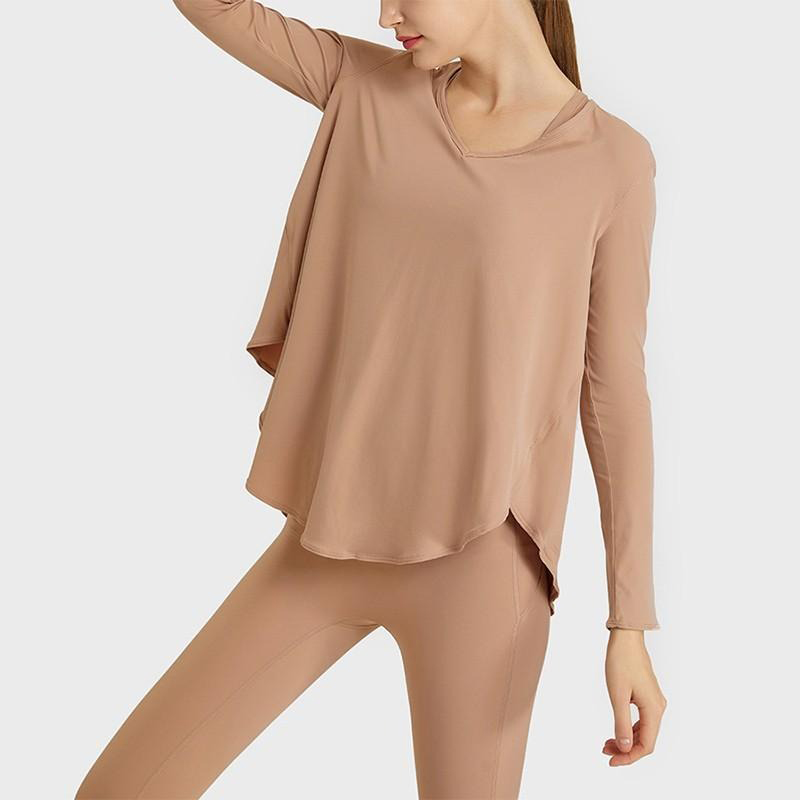 Custom Irregular Women Workout Long Sleeve Shirts